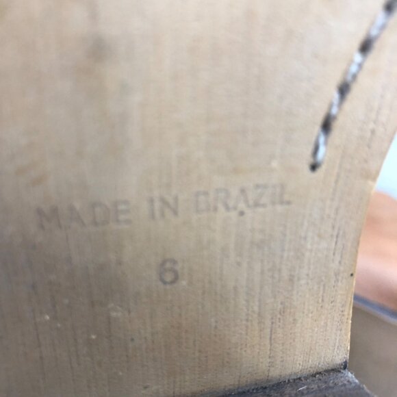 Madewell Ankle boots Womens 6 Brown Leather Slip On Side Snap Cap Toe Booties - Picture 13 of 13